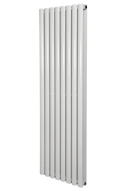 Вертикальный дизайнерский радиатор отопления ARTTIDESIGN Rimini II 8/1800/472/50 белый матовый